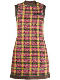 Gucci check print shift dress check print shift dress at Farfetch